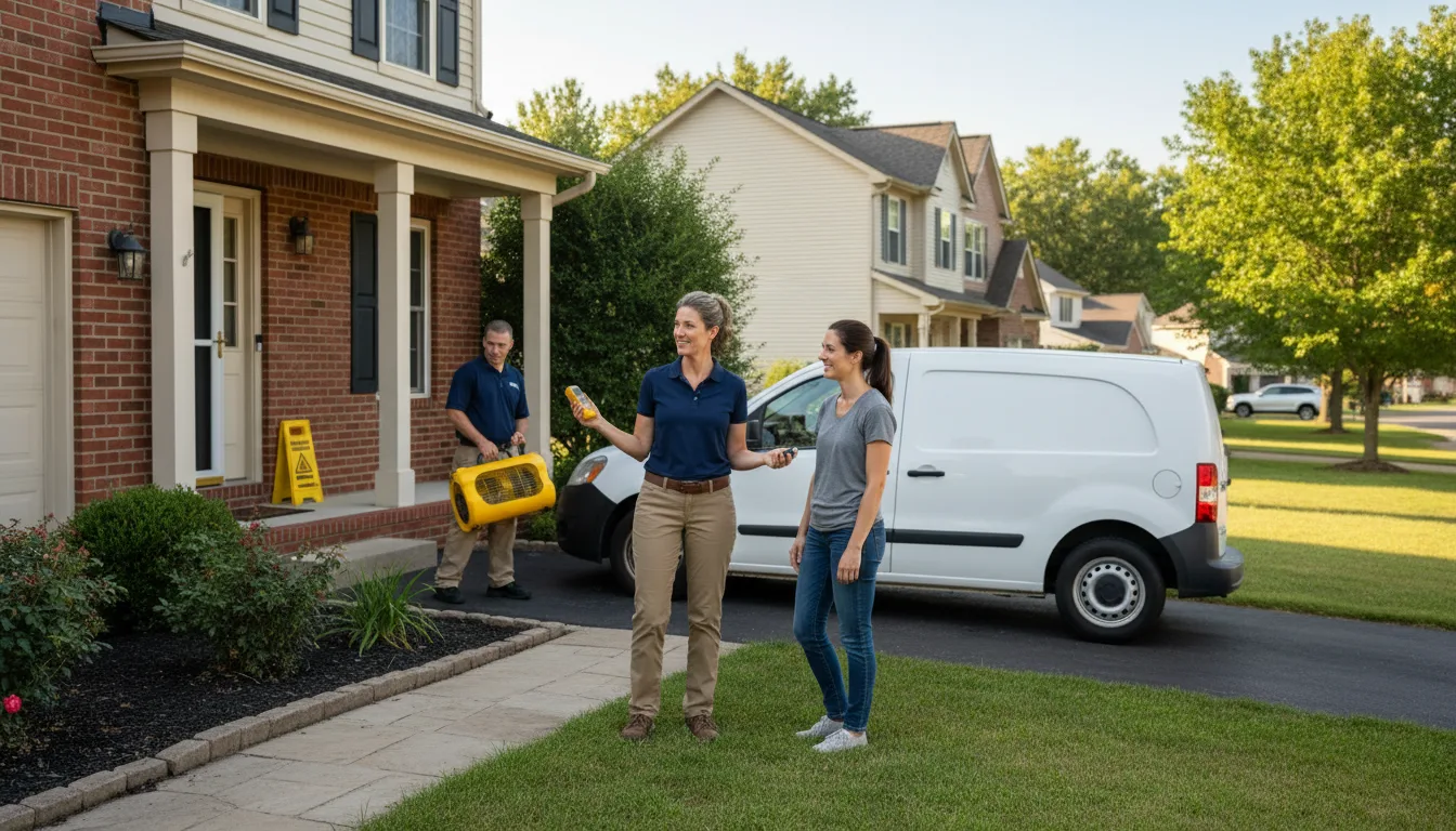 Water restoration image for Dehumidification And Cleanup Services in Sigourney, IA